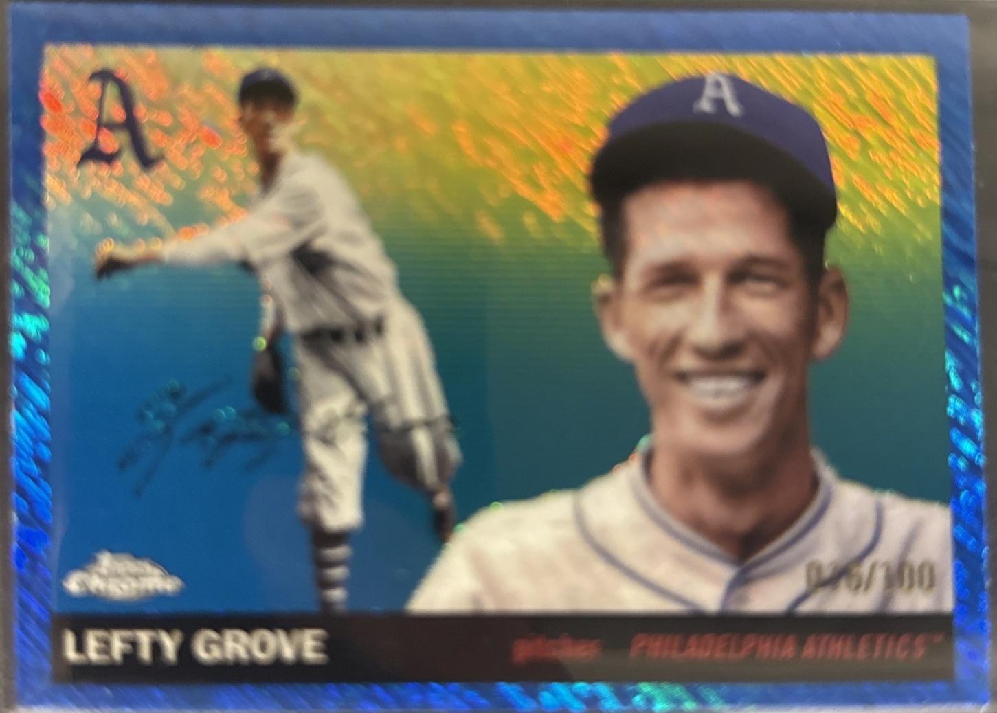 Lefty Grove [Blue Shimmer Refractor] #342
