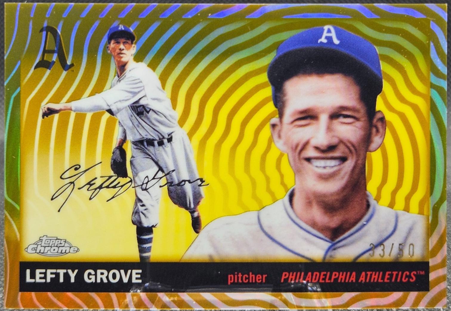Lefty Grove [Gold Vibrations Refractor] #342