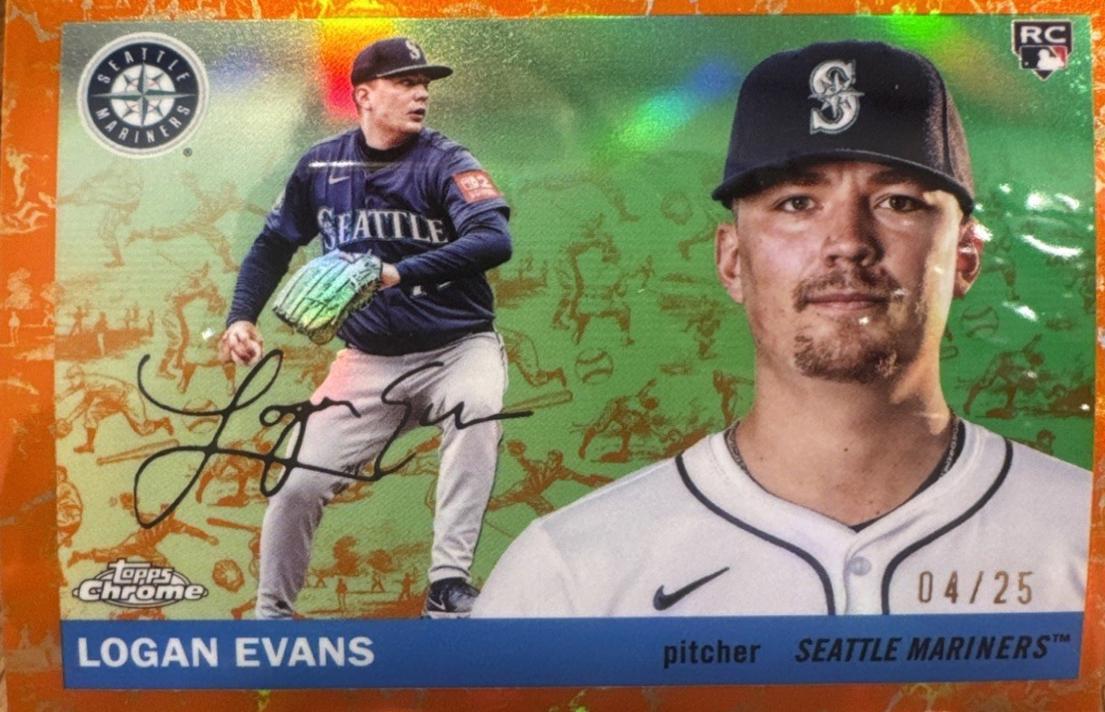 Logan Evans [Toile White Orange Refractor] #274