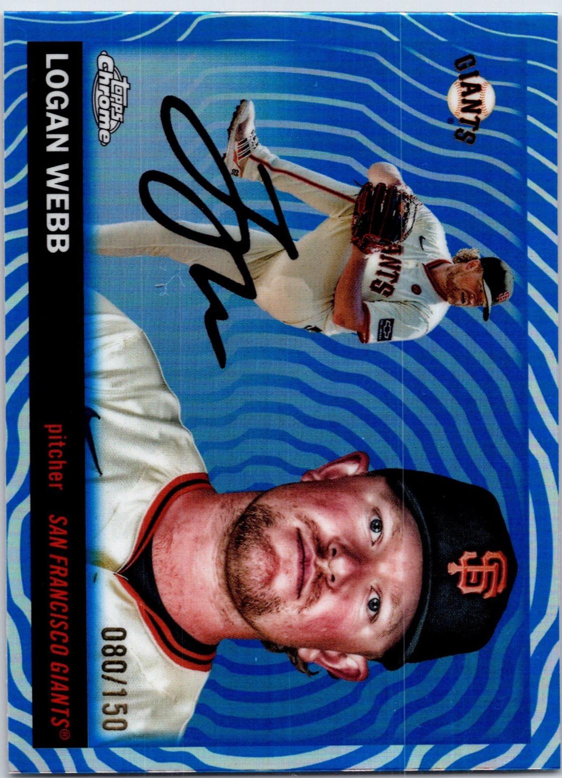 Logan Webb [Blue Vibrations Refractor] #176