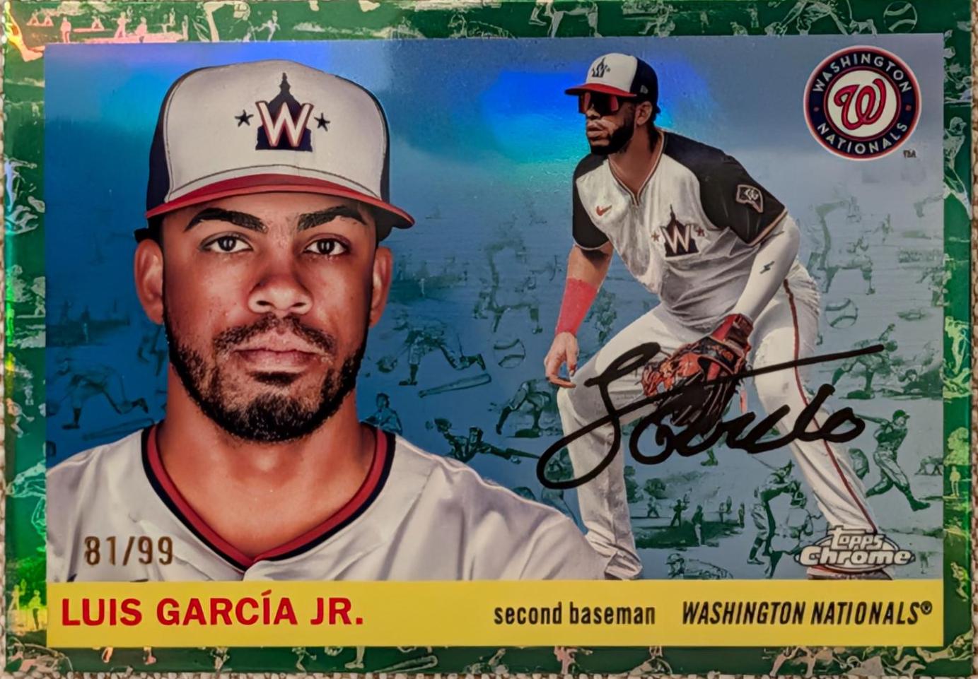 Luis Garcia Jr. [Toile White Green Refractor] #190