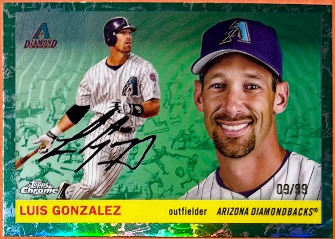 Luis Gonzalez [Toile White Green Refractor] #312