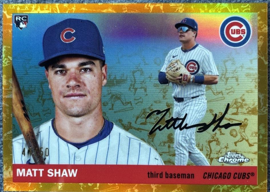 Matt Shaw [Toile Cream Gold Refractor] #309