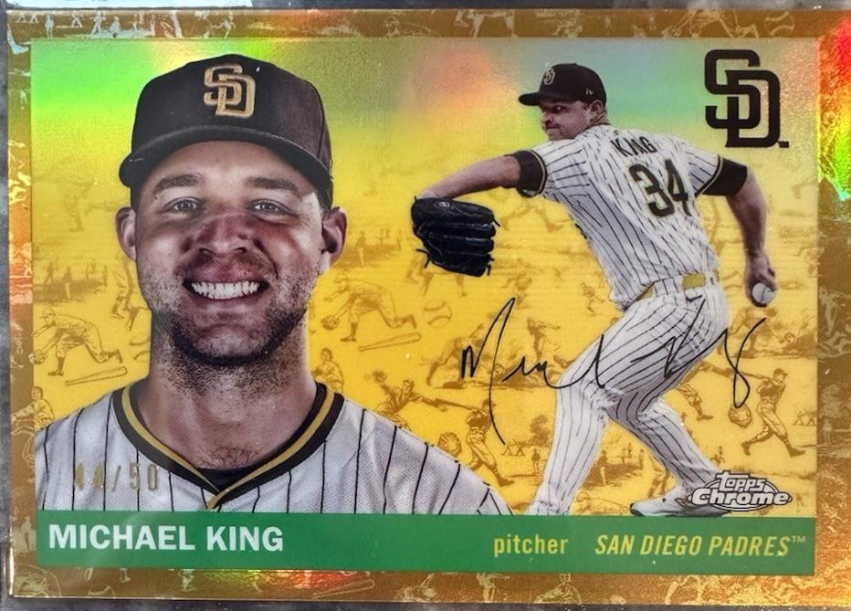 Michael King [Toile Cream Gold Refractor] #103