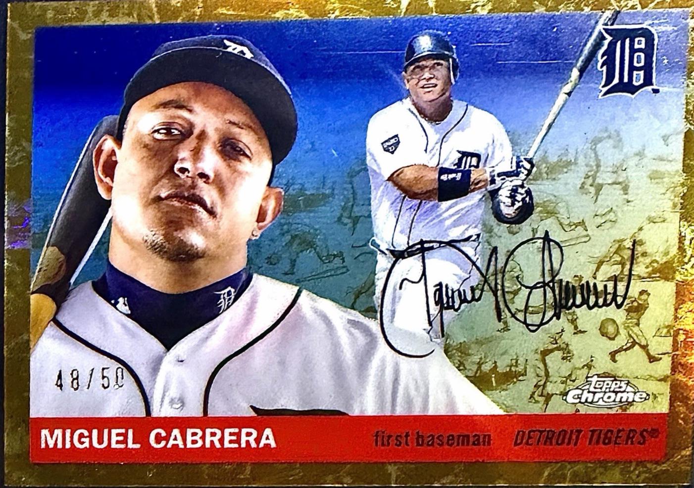 Miguel Cabrera [Toile Cream Gold Refractor] #470