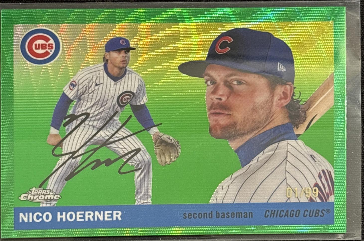 Nico Hoerner [Green Wave Refractor] #24