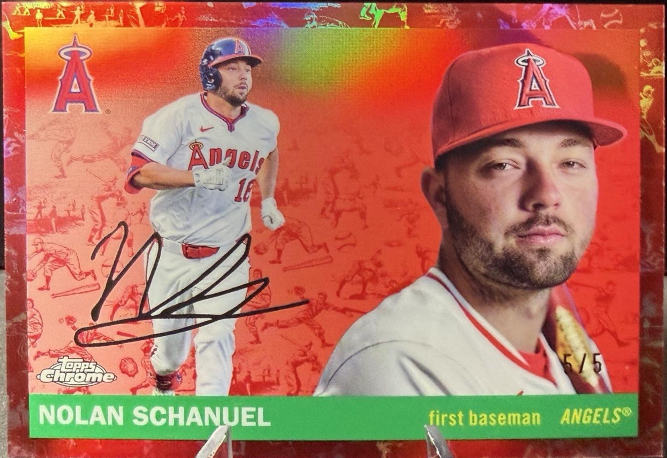 Nolan Schanuel [Toile Cream Red Refractor] #76