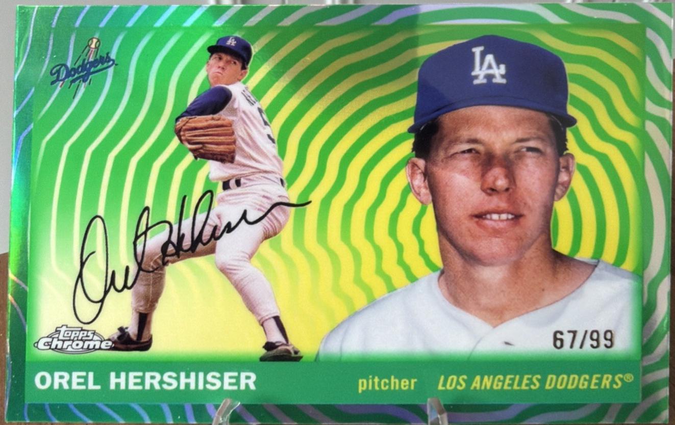 Orel Hershiser [Green Vibrations Refractor] #488