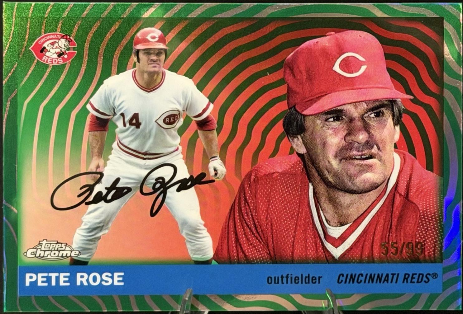 Pete Rose [Green Vibrations Refractor] #467
