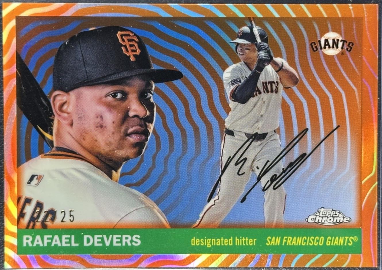 Rafael Devers [Orange Vibrations Refractor] #83