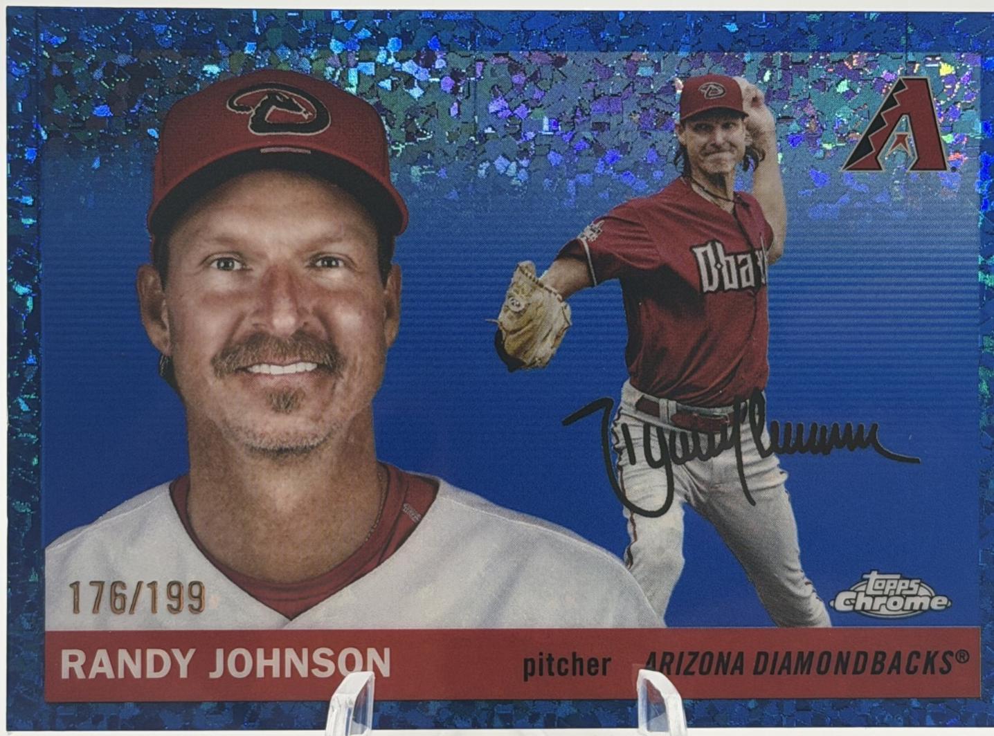 Randy Johnson [Blue Mini-Diamond Refractor] #326