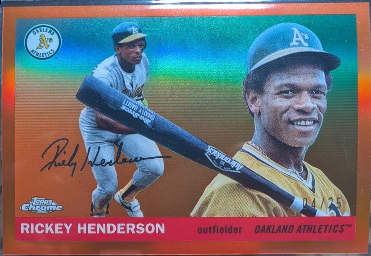 Rickey Henderson [Orange Refractor] #320