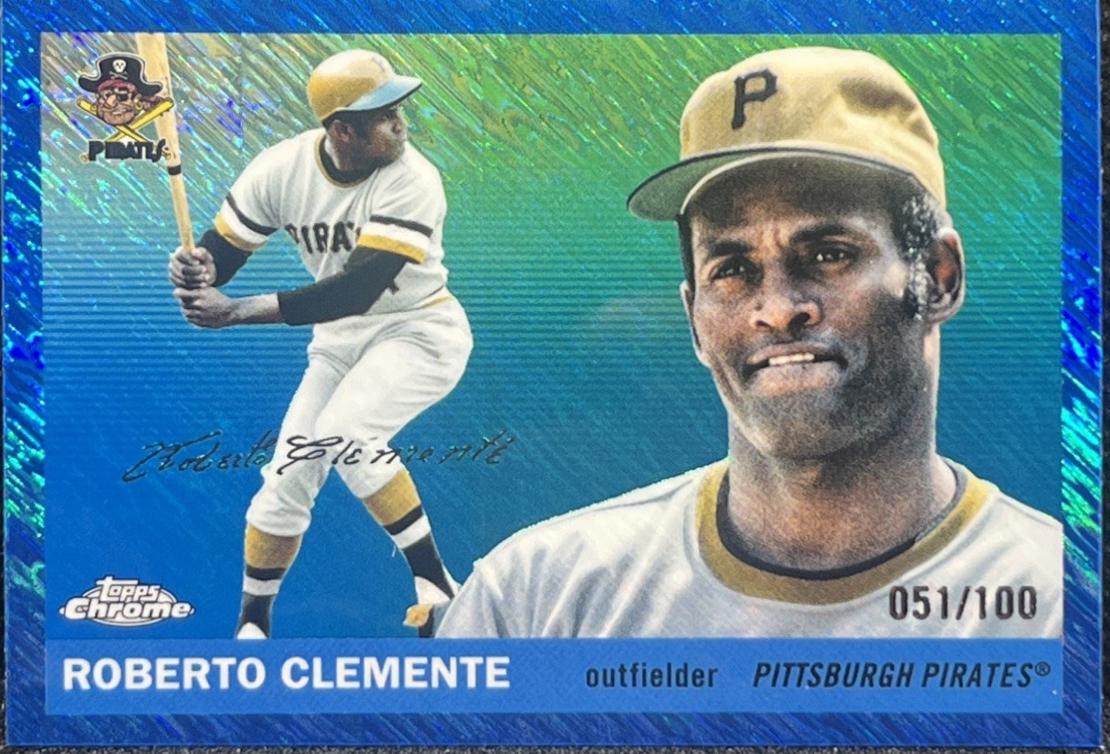 Roberto Clemente [Blue Vibrations Refractor] #403