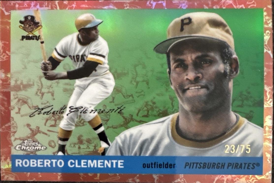 Roberto Clemente [Toile White Orange Refractor] #403