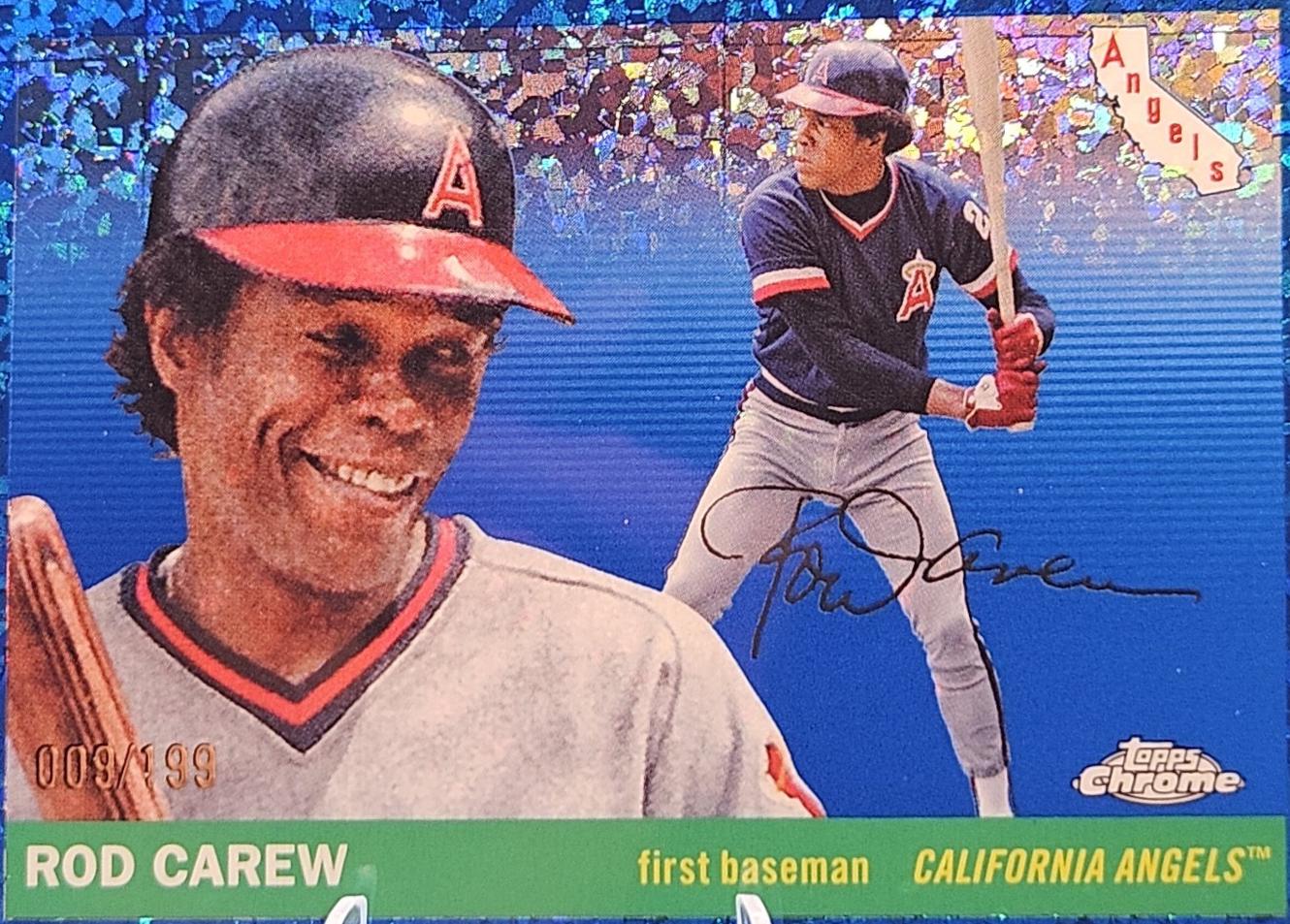 Rod Carew [Blue Mini-Diamond Refractor] #347