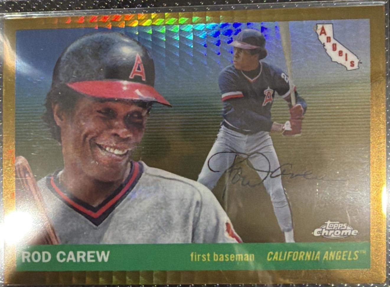 Rod Carew [Gold Refractor] #347