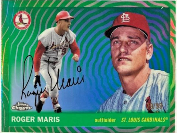Roger Maris [Green Vibrations Refractor] #427
