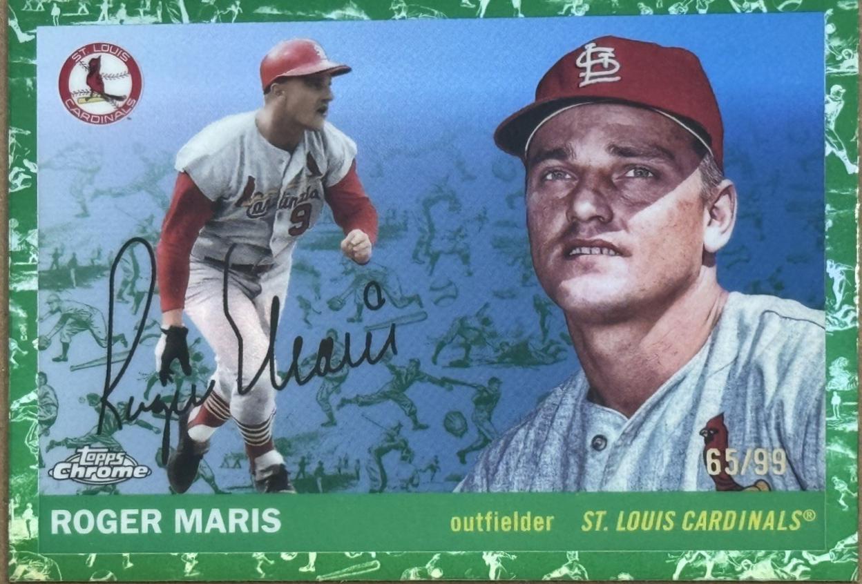 Roger Maris [Toile White Green Refractor] #427