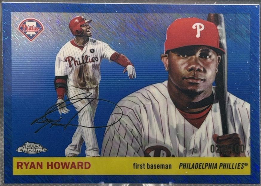 Ryan Howard [Blue Shimmer Refractor] #356