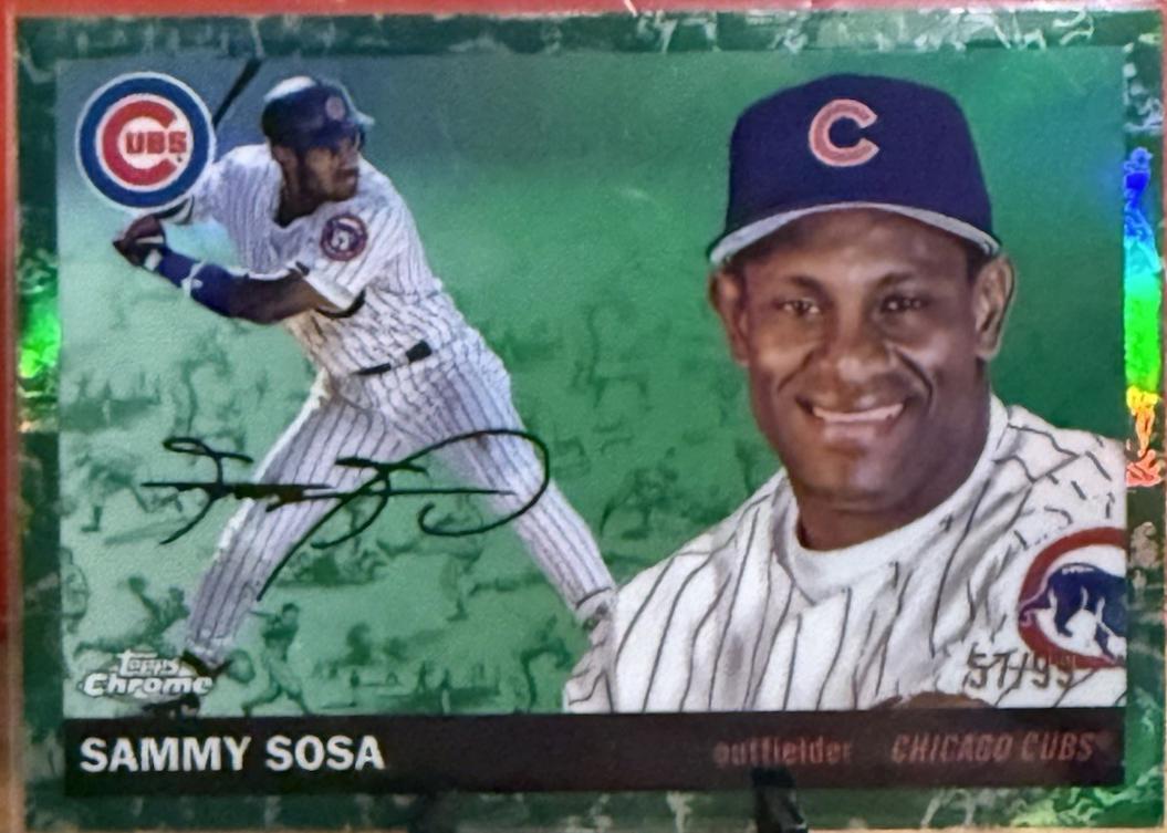 Sammy Sosa [Toile White Green Refractor] #396