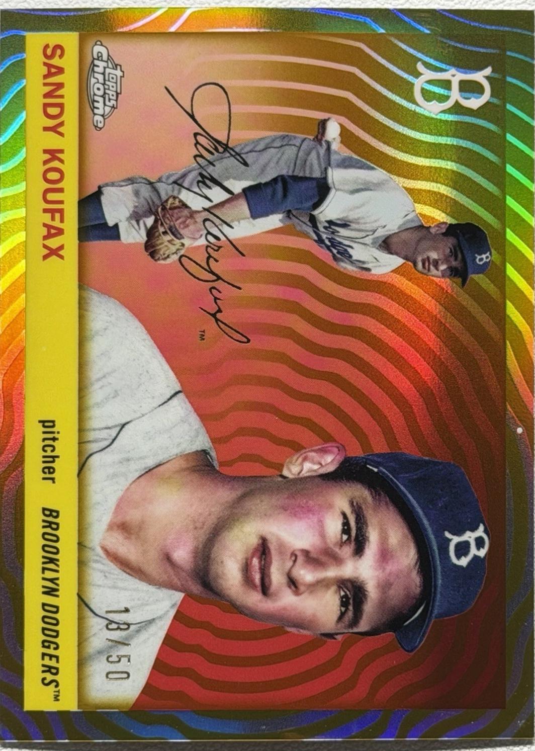 Sandy Koufax [Gold Vibrations Refractor] #447