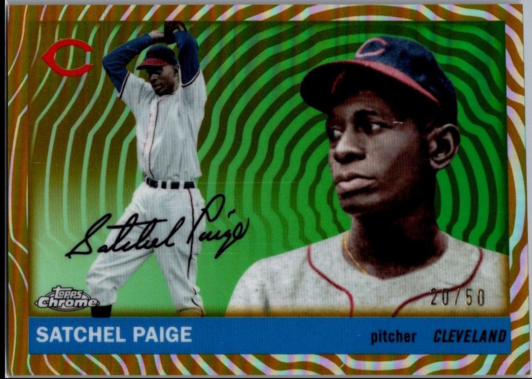 Satchel Paige [Gold Vibrations Refractor] #499