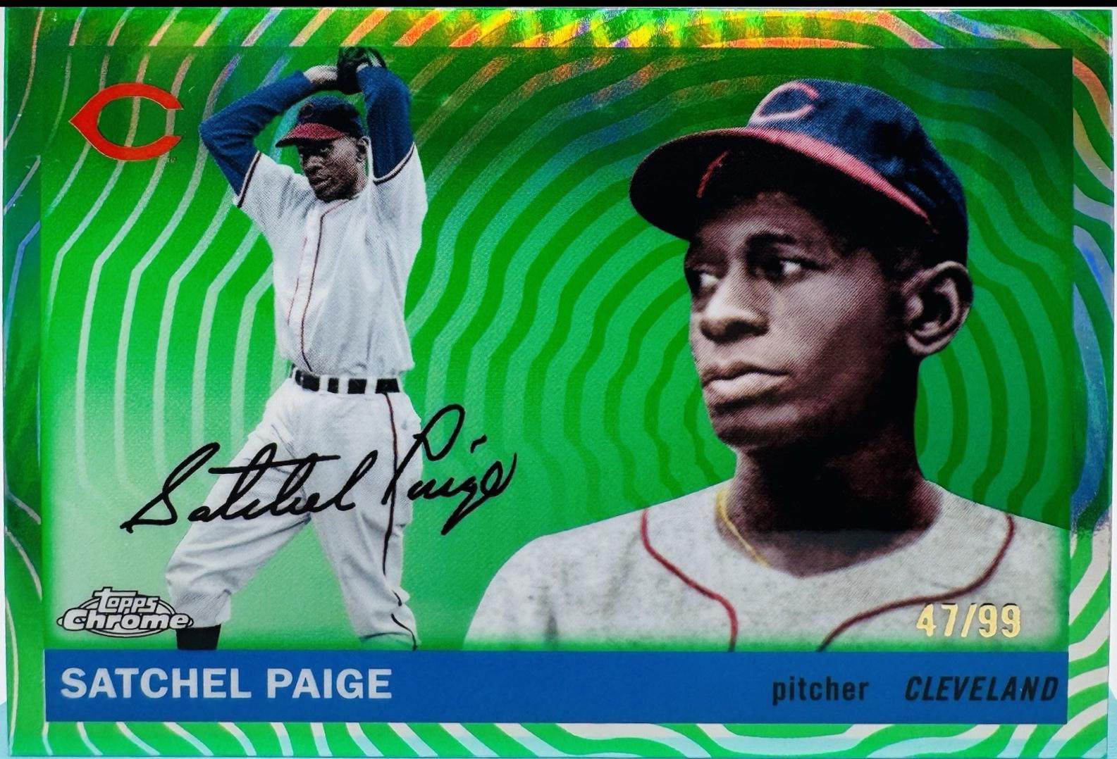 Satchel Paige [Green Vibrations Refractor] #499