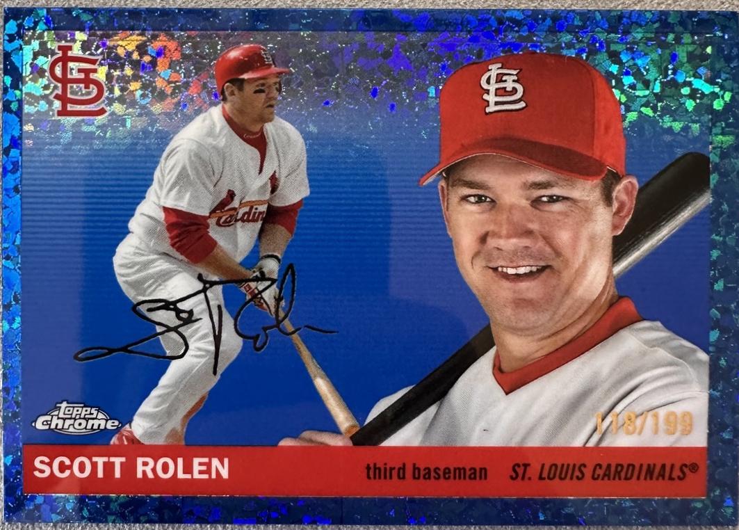 Scott Rolen [Blue Mini-Diamond Refractor] #280