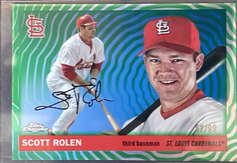 Scott Rolen [Green Vibrations Refractor] #280