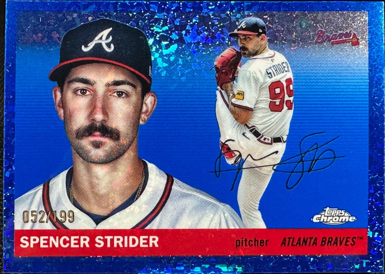 Spencer Strider [Blue Mini-Diamond Refractor] #148