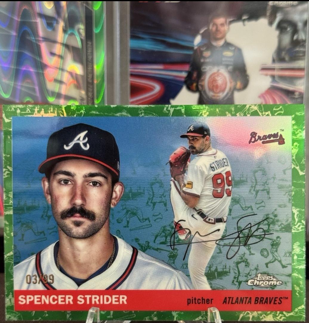 Spencer Strider [Toile White Green Refractor] #148