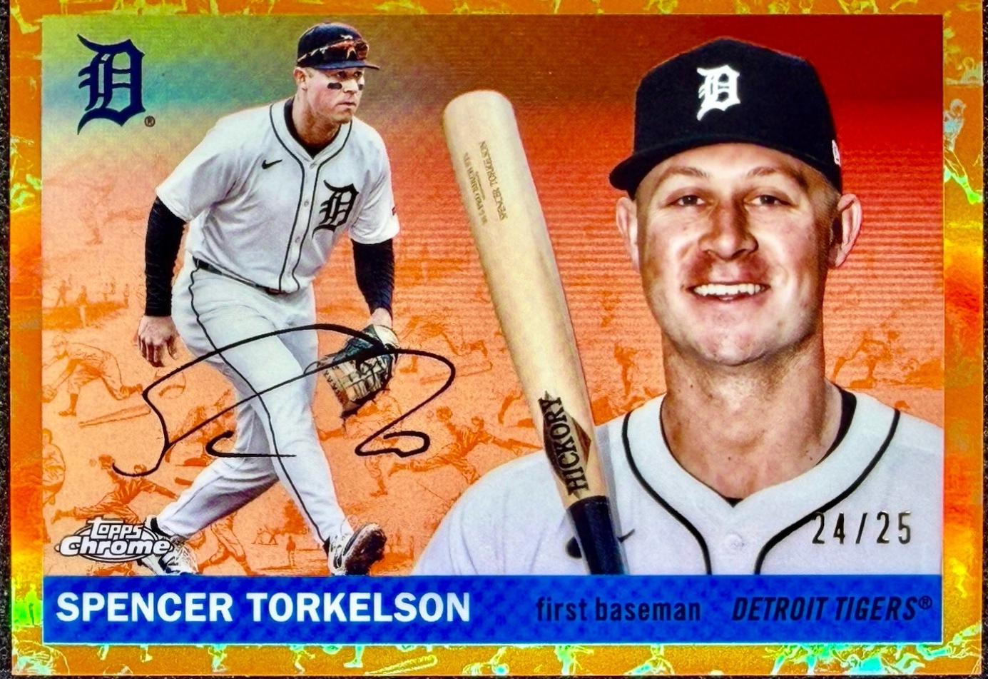 Spencer Torkelson [Toile White Orange Refractor] #53