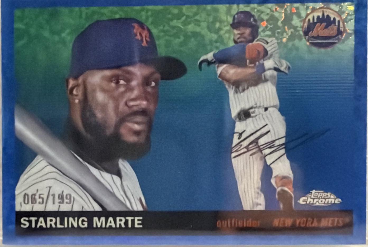 Starling Marte [Blue Mini-Diamond Refractor] #59