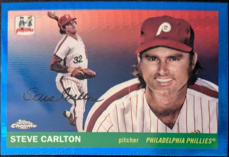 Steve Carlton [Blue Vibrations Refractor] #495