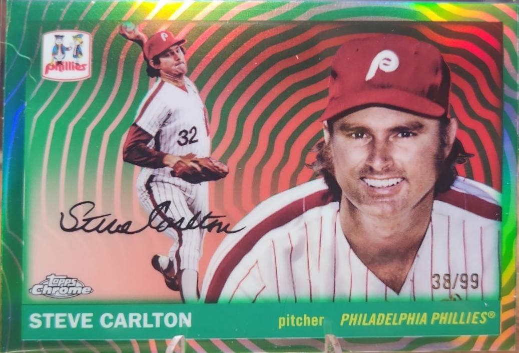 Steve Carlton [Green Vibrations Refractor] #495