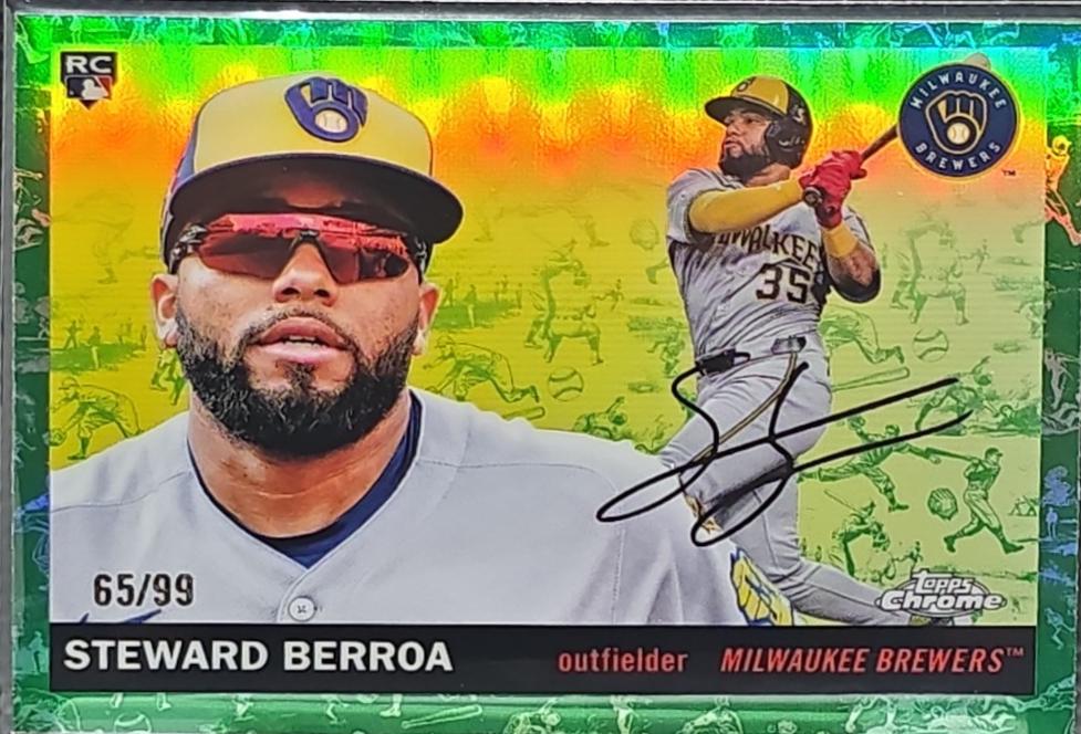 Steward Berroa [Toile White Green Refractor] #335