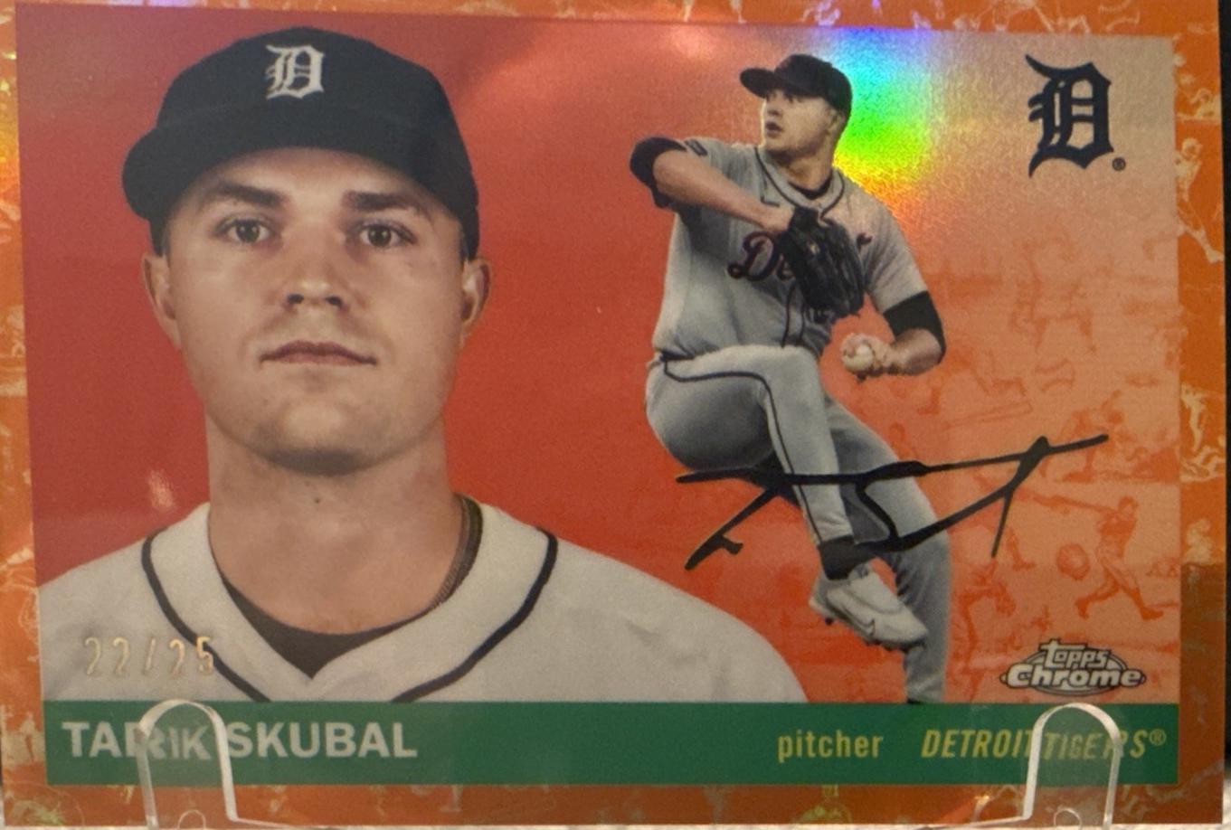 Tarik Skubal [Toile White Orange Refractor] #68