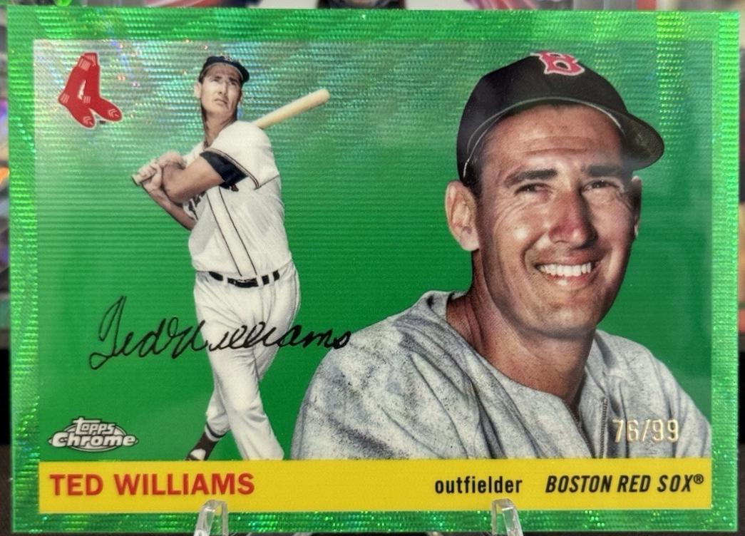 Ted Williams [Green Wave Refractor] #351