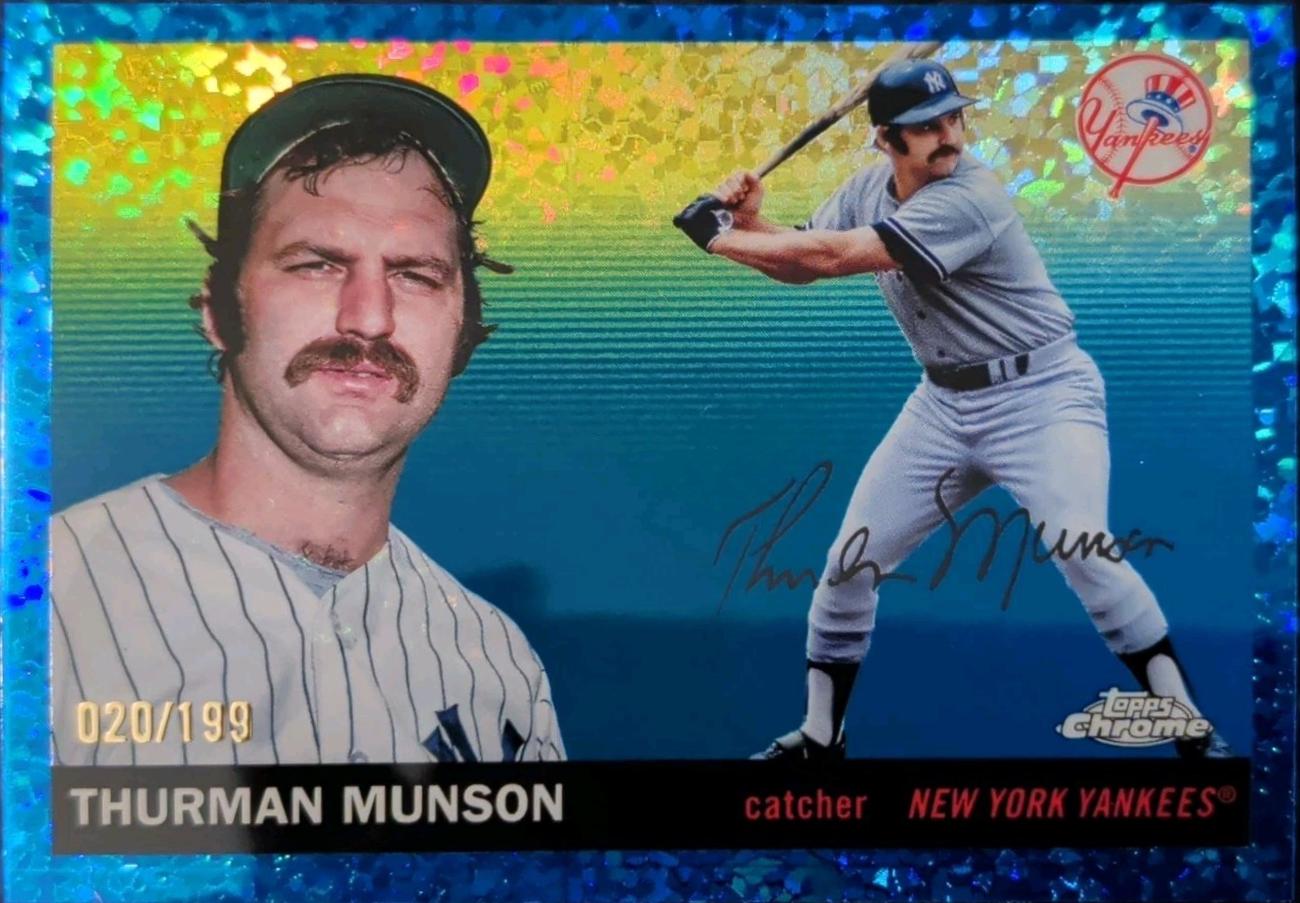 Thurman Munson [Blue Mini-Diamond Refractor] #214