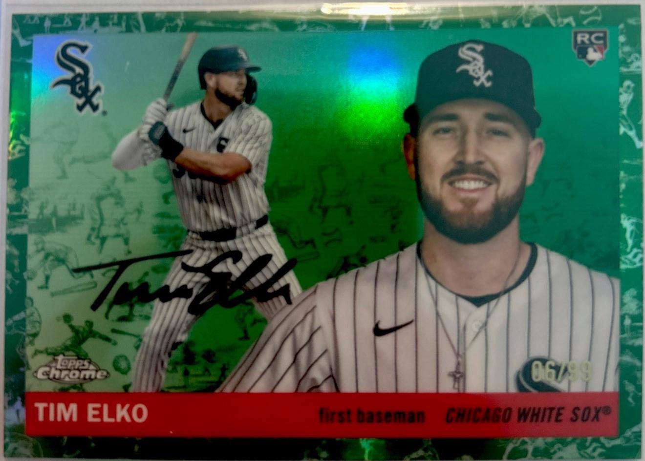 Tim Elko [Toile White Green Refractor] #243