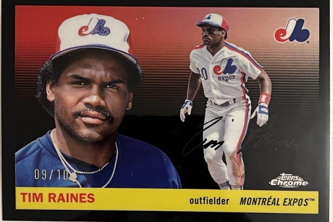 Tim Raines [Black Refractor] #476