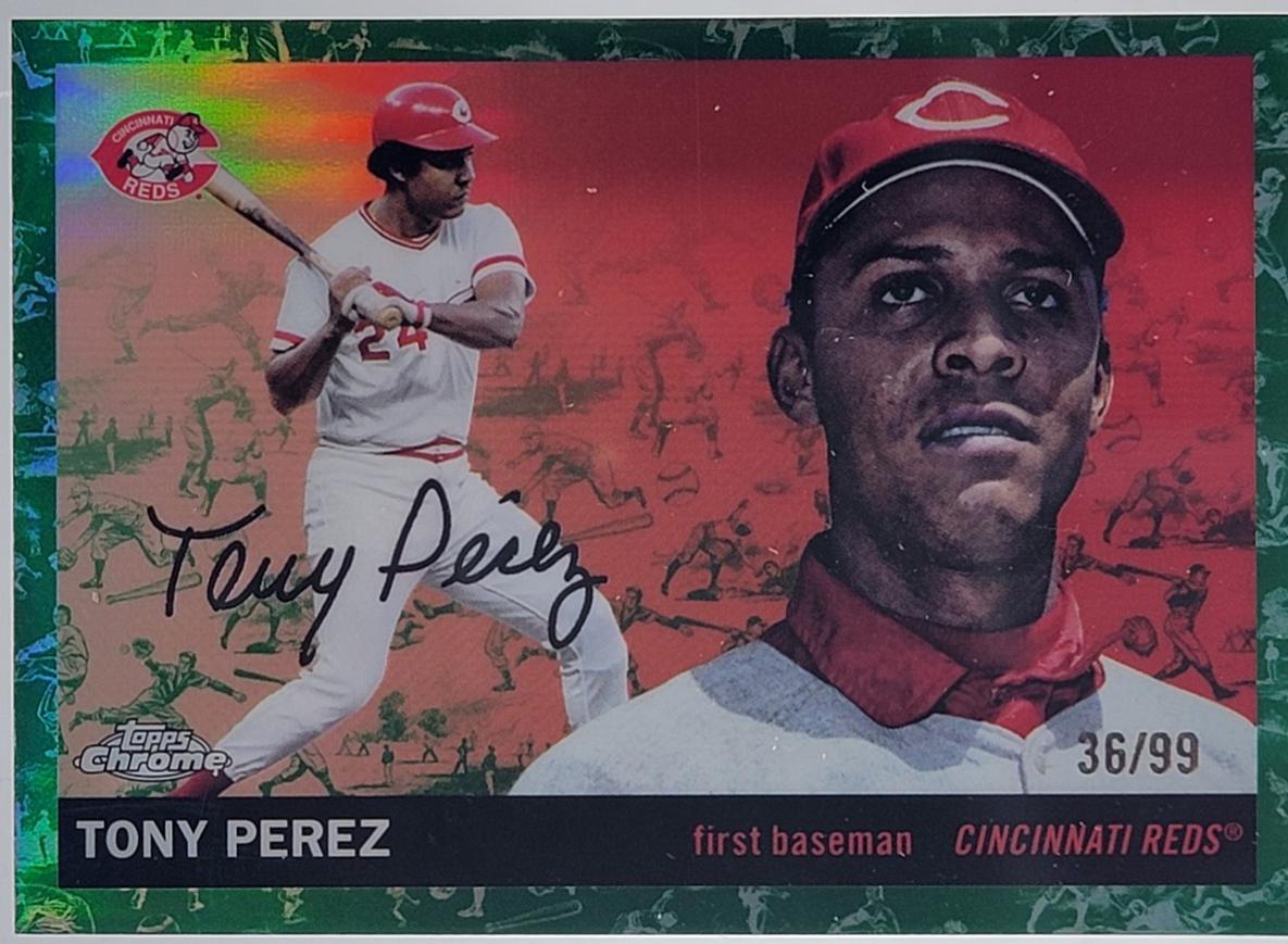 Tony Perez [Toile White Green Refractor] #457