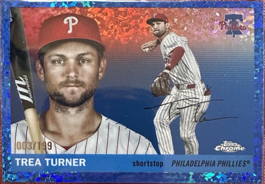 Trea Turner [Blue Mini-Diamond Refractor] #102