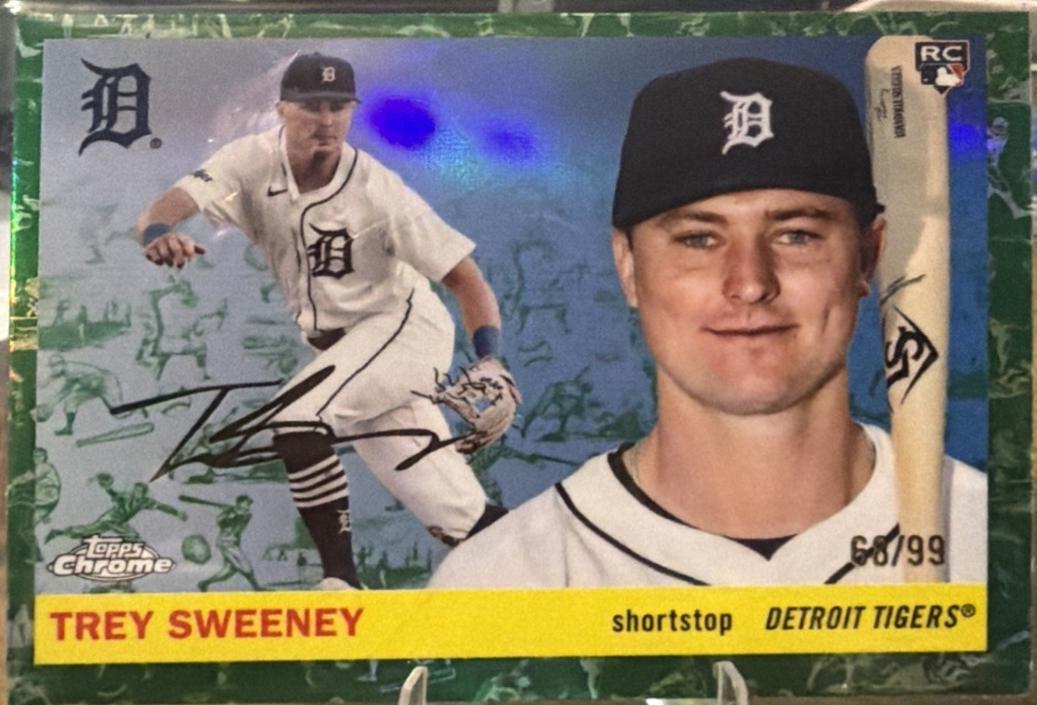 Trey Sweeney [Toile White Green Refractor] #298