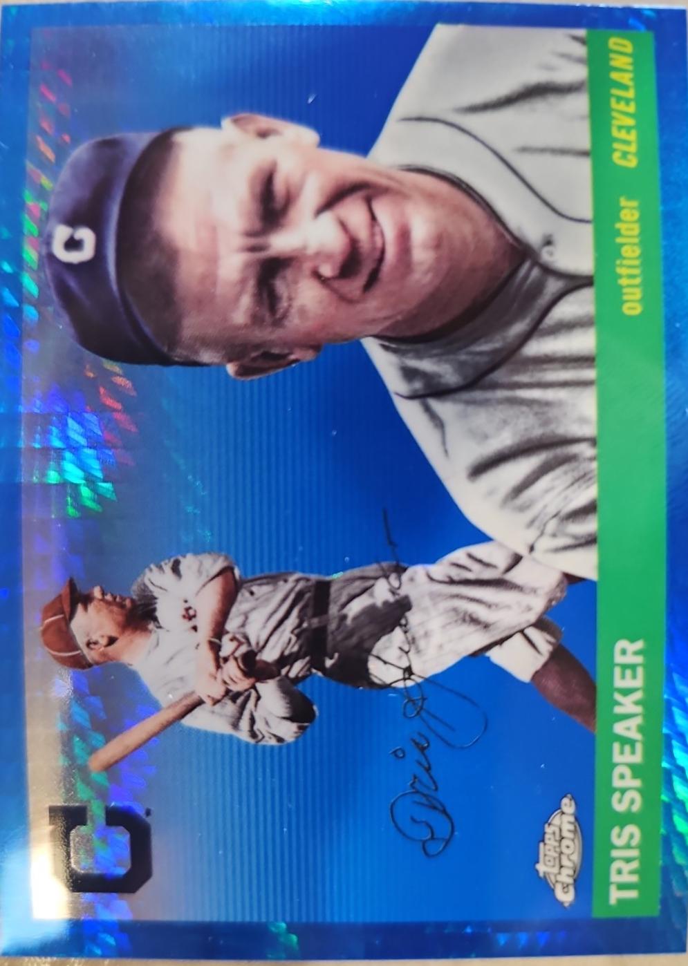 Tris Speaker [Blue Vibrations Refractor] #438