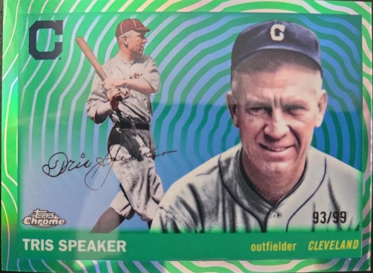 Tris Speaker [Green Vibrations Refractor] #438