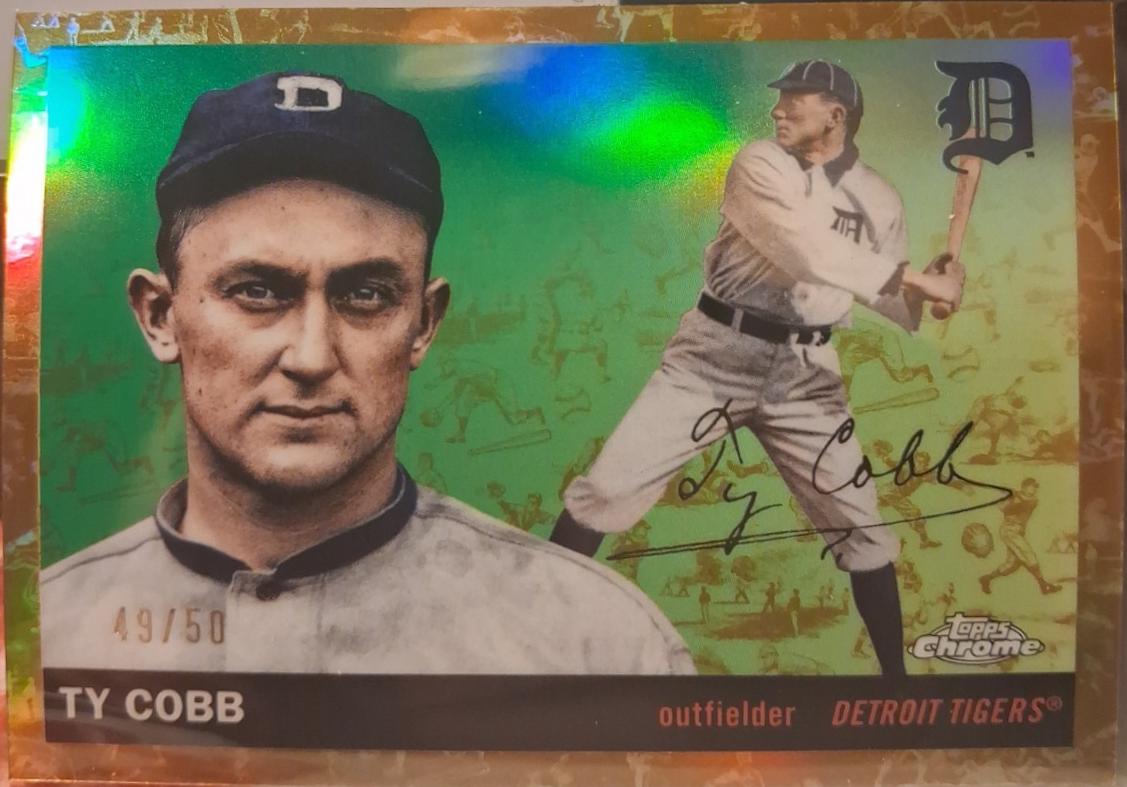 Ty Cobb [Gold Refractor] #492