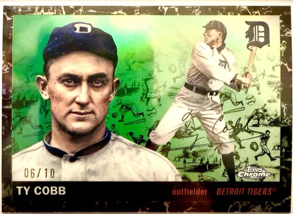 Ty Cobb [Toile Cream Black Refractor] #492