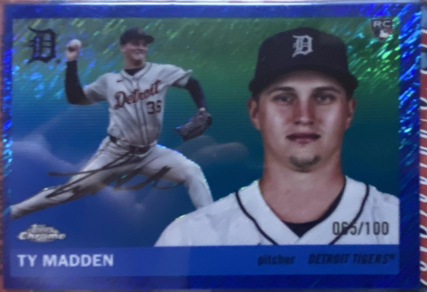 Ty Madden [Blue Shimmer Refractor] #230