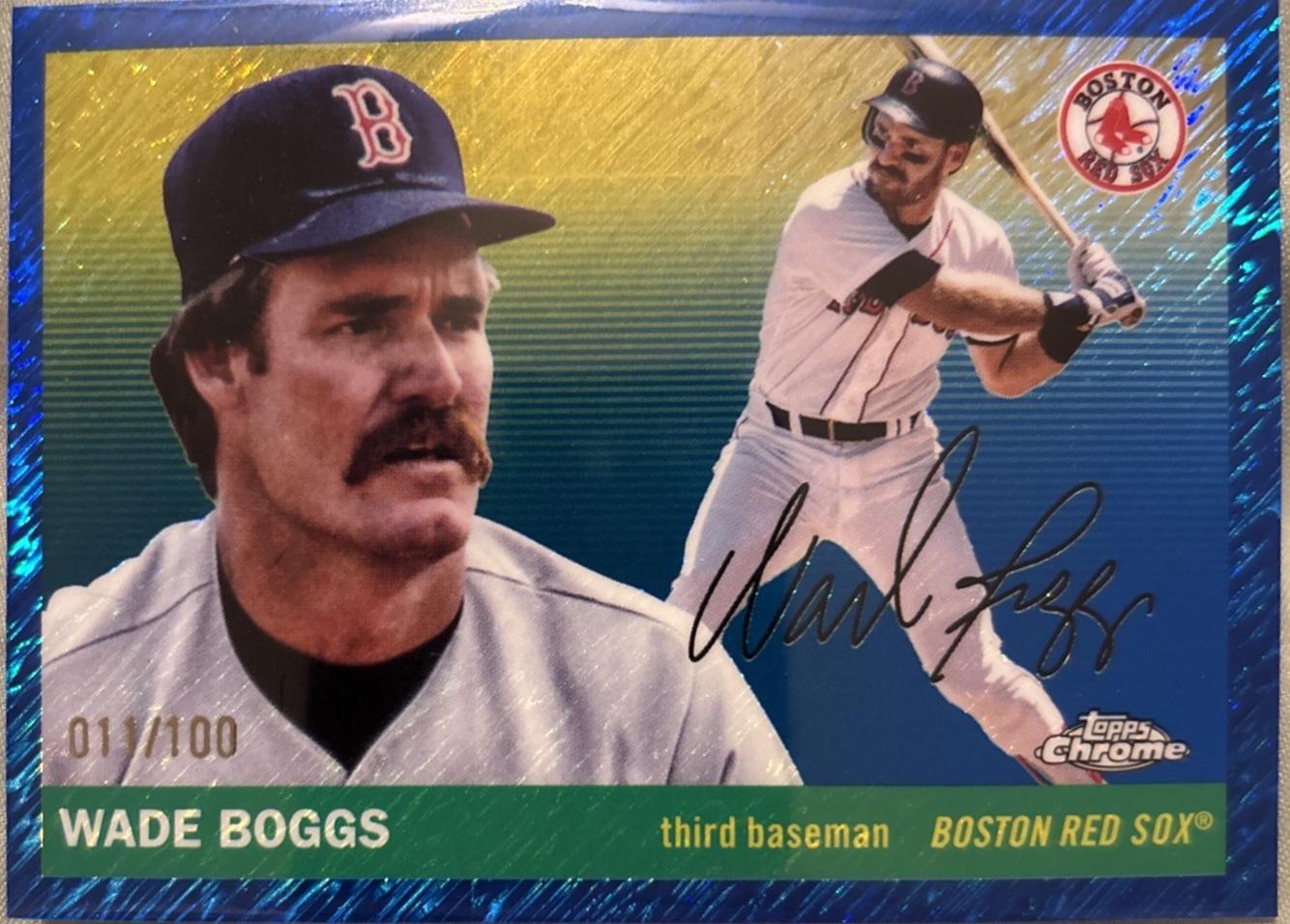 Wade Boggs [Blue Vibrations Refractor] #302